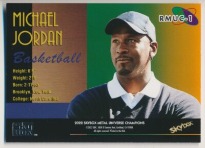 MICHAEL JORDAN RMUC-1 2022 Metal Universe Champions 1997-98 RETRO