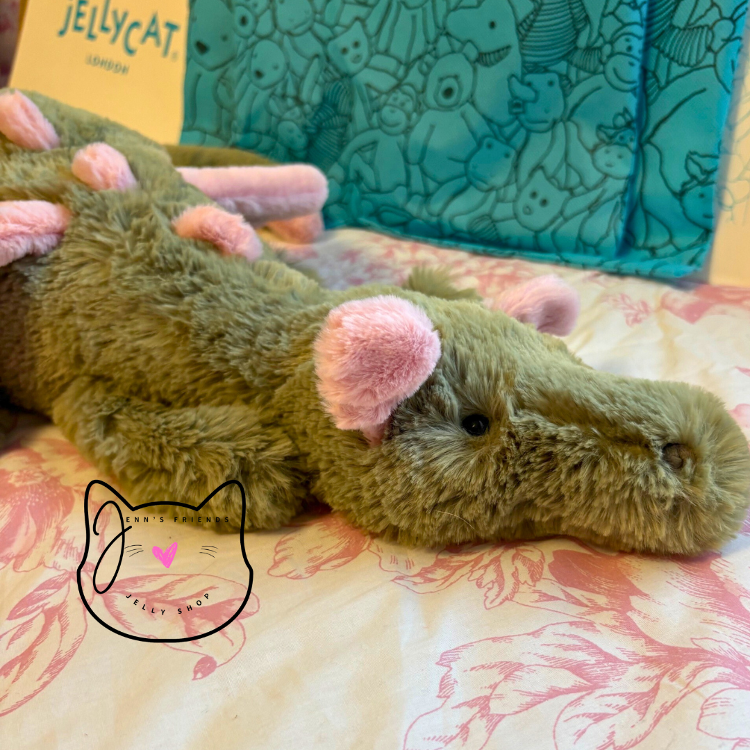 AUTHENTIC Jellycat MALACHY DRAGON Large with Dustbag New BNWT