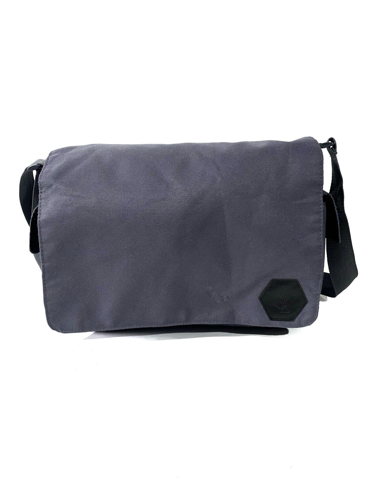 Yves Saint Laurent Borsa a tracolla Messenger Uomo Grigio Colore Taglia Grandi