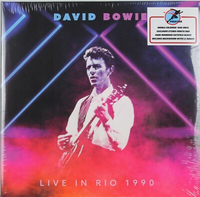 2 LP  DAVID BOWIE  Live in Rio 1990  Hand Numbered No.1510  Etched Fourth Side  