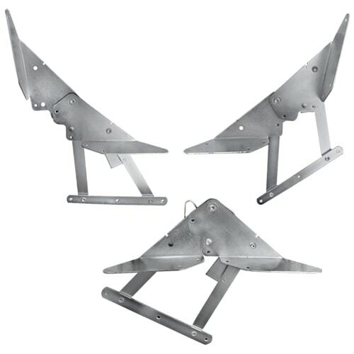 Kit 2 Herrajes Asiento Arcón Cama para Furgoneta Camper Bisagras NO HOMOLOGABLE