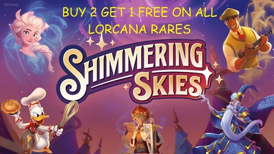 Disney Lorcana Shimmering Skies Singles - Karte aussuchen - selten - super selten 