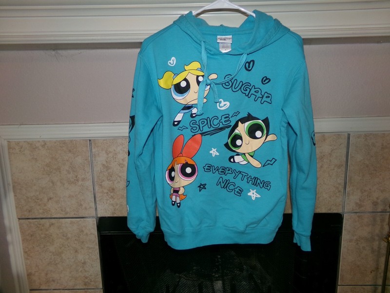 Powerpuff Blue Hoodie Size M
