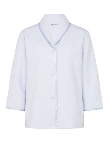 Chaqueta de cama floral Slenderella para mujer simulada edredón chal con botones abrigo de casa - Imagen 2 de 17
