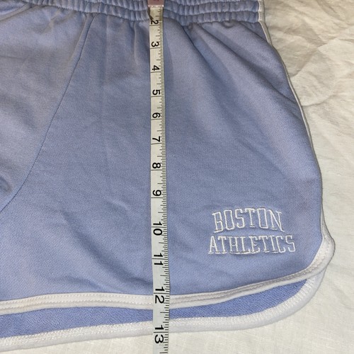 Full Tilt running Shorts women's M Light Blue Cotton Blend Boston Athletics - Picture 10 of 11