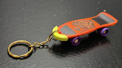 GLOBO VTG 80's SKATEBOARD FINGERBOARD KEY CHAIN RING TAIWAN MADE UNUSED K
