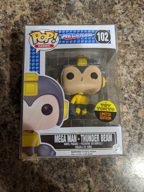 Funko Pop! Games Mega Man - Thunder Beam #102 Toy Tokyo Exclusive *IN HAND* | eBay