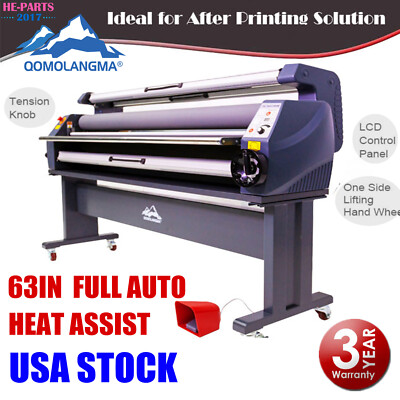 Enhanced Version 63'' Heat Assisted Wide Format Cold Laminator Laminating Machine