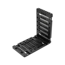 Aluminum L-Shaped Bracket w/ Hot Shoe & 1/4"& 3/8"Mounting Hole fr Tripod/Camera