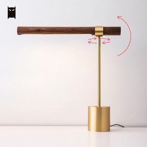 walnut desk lamp