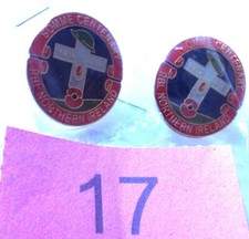 2 x Mint Northern Ireland Somme Centenary 1916 2016 Commemorative WWI Pin Badge
