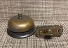 Antique Sargent & Co. Victorian Mechanical Doorbell, Fancy Brass Twist