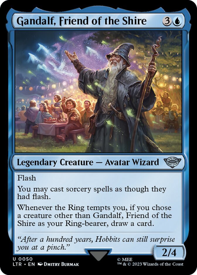 mtg lord of the rings card The One Ring (Borderless) (Universes Beyond: The Lord of the Rings: Ta main image 1