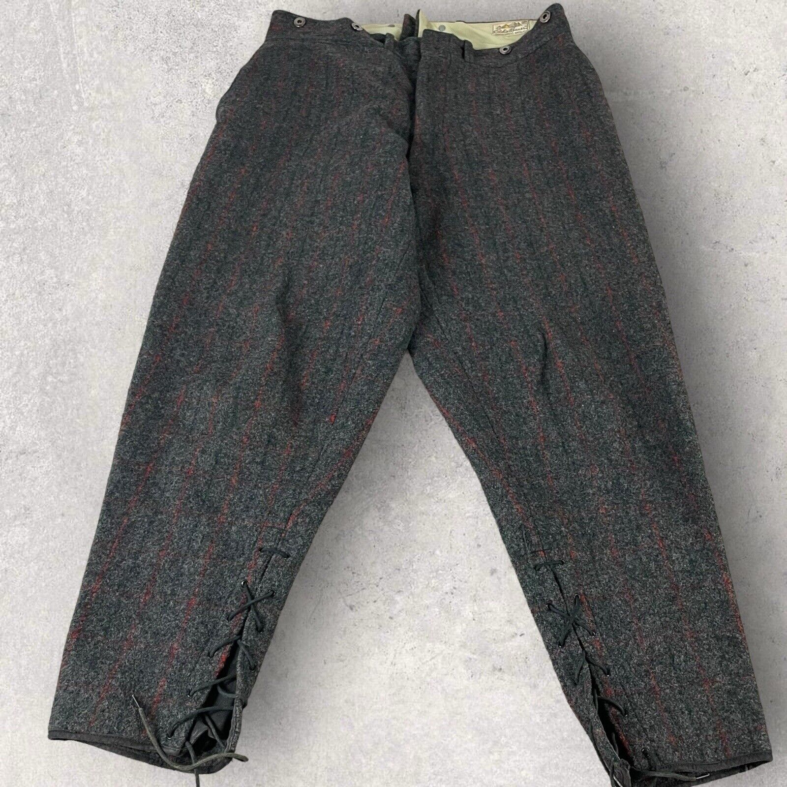 Vintage Eddie Bauer Pants Men’s 34x30 Heavy Wool … - image 1