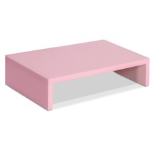 Monitor Stand Riser, Wood Monitor Stand for Desk TV/Screen Computer Stand Pink.