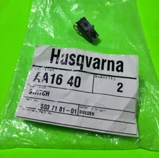OEM Husqvarna Switch, 503718101 XPG Heater, Models 242 246 254 262 394 395