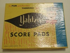 1956 YAHTZEE Board game Replacement Box For scoring pads Piece Part E.S. Lowe