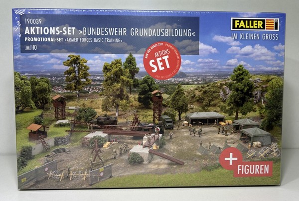 "Faller H0 190039 Bausatz Aktions-Set \"Bundeswehr Grundausbildung\" Neu & Ovp"-image