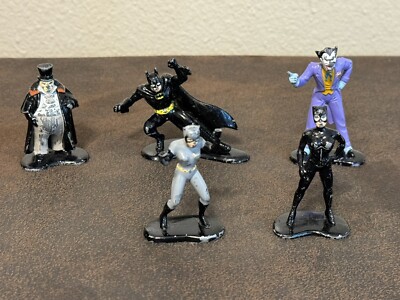 1992 ERTL DC Comic Vintage Catwoman Batman Joker Returns Action Figure Lot of 5