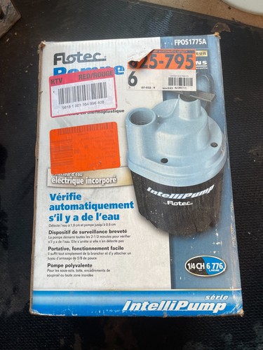 Bomba utilitaria de extracción de agua Flotec FP0S1775A 1/4 HP 115 voltios, construida - Imagen 6 de 9
