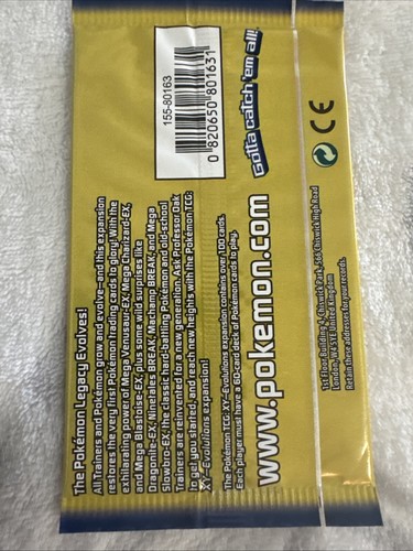 Pokémon XY Evolutions Booster Pack 3-Card Mini Pack 4 Art Set New Sealed - Picture 7 of 14