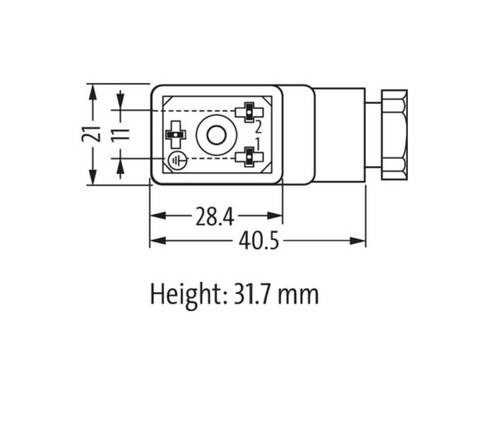 Murr Elektronik SVS Eco valve plug BI-11mm screw terminal 7000-29805-0000000 - Picture 3 of 5