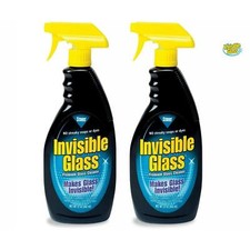 Invisible Glass Cleaner For Windscreens Windows & Mirror 650mL x2