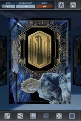 Star Wars Card Trader - 2016 Gold Medallions Han Solo (Hoth) Epic 83cc