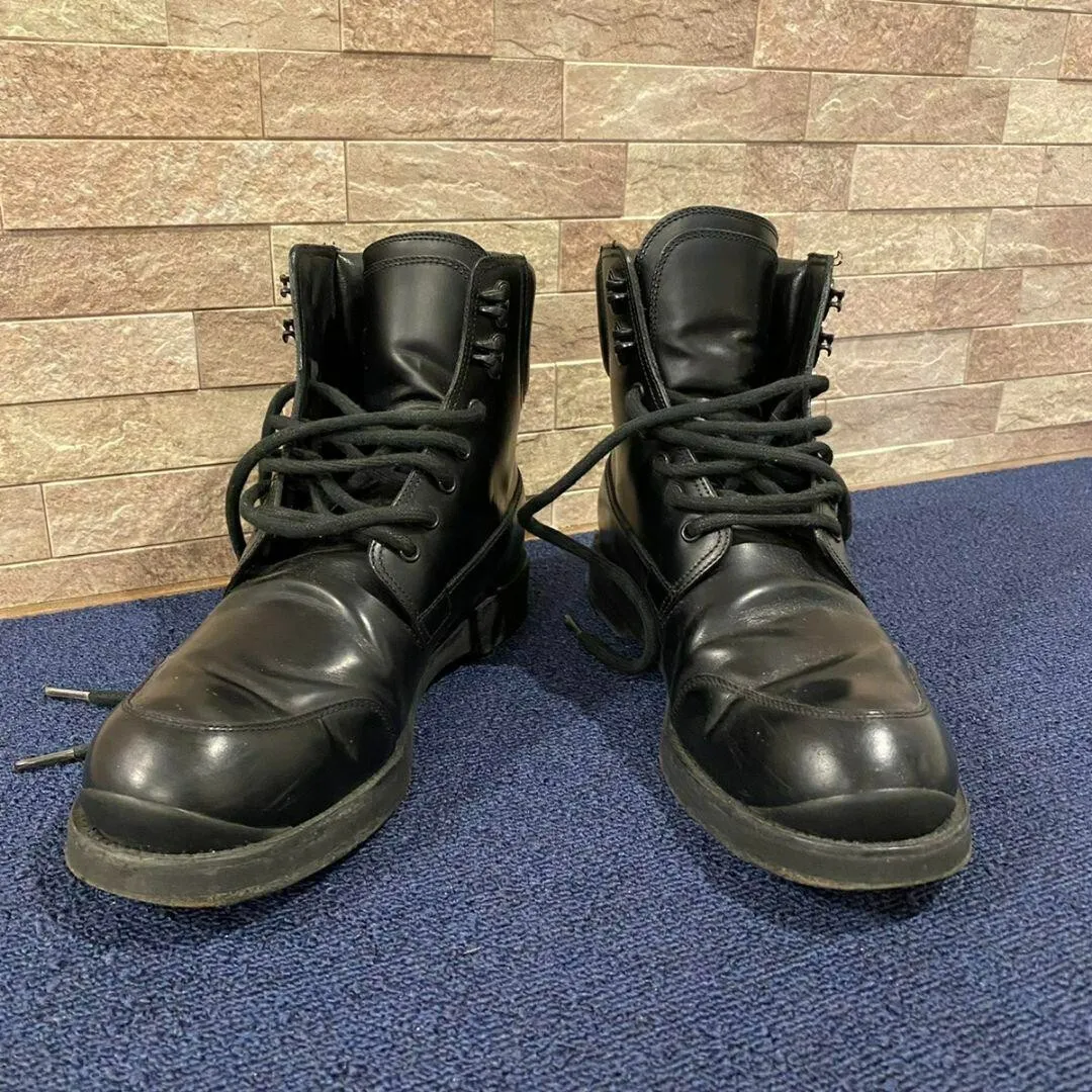 LOUIS VUITTON Boots Size 5.5 Black Authentic Men Used from Japan