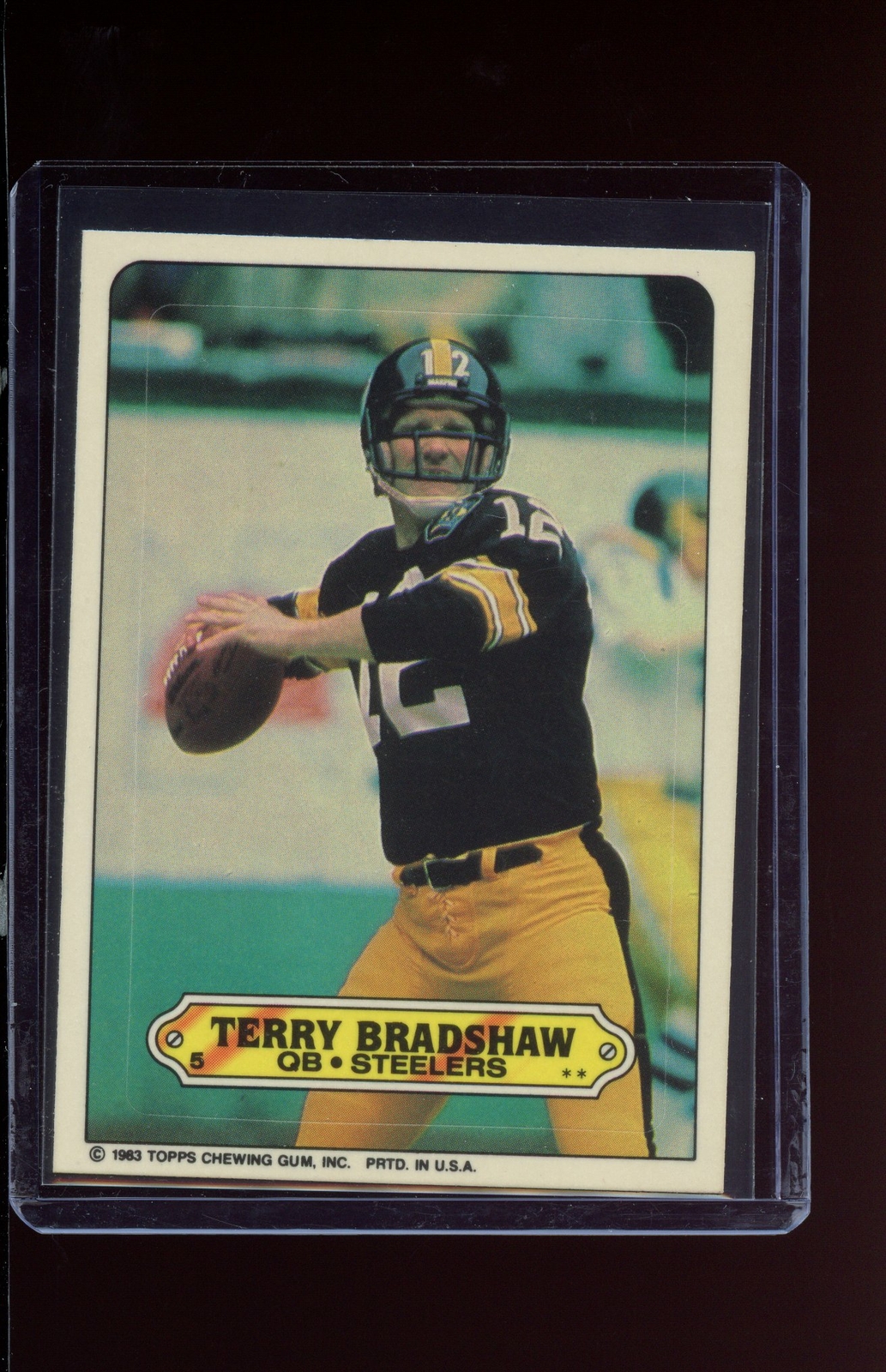 1983 Topps Stickers #5 Terry Bradshaw | eBay