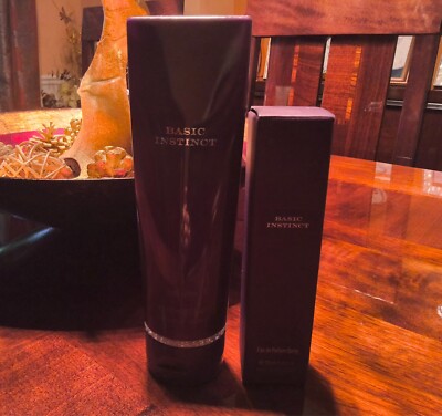 New Set Victoria s Secret Basic Instinct Parfum Perfume EDP 1 fl oz/ Lotion 6.7