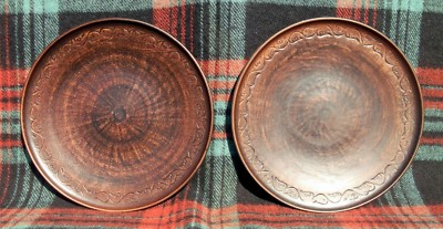  2pcs Plate of dessert for second course dishes Red clay popular in the USSR #1