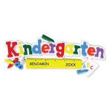 Personalized Kindergarten Kids Christmas Ornament