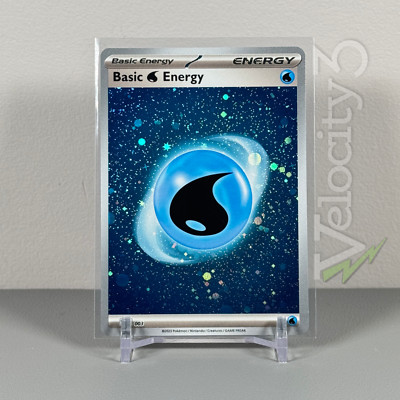 Pokemon TCG Energy Card - WATER ENERGY #3 Cosmos Holo | Scarlet & Violet | Mint
