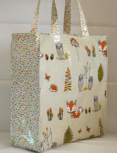 oilcloth tote bag