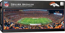 DENVER BRONCOS SPORTS AUTHORITY STADIUM PANORAMIC JIGSAW PUZZLE NFL 1000 PC 