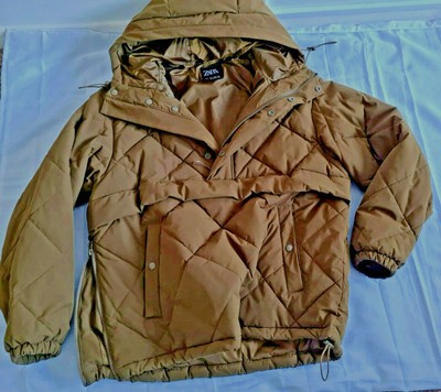 zara brown hoodie mens