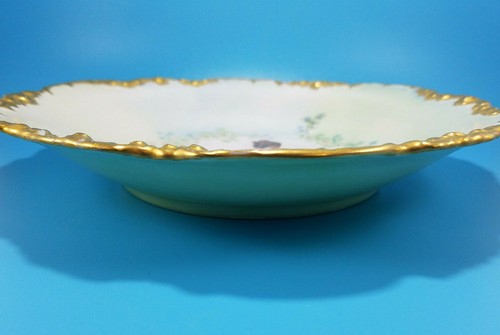 J.P.L. Jean Pouyat Limoges France Signed M.M.L. Plate 9 1/2" Gold Gilt Trim - Picture 6 of 11