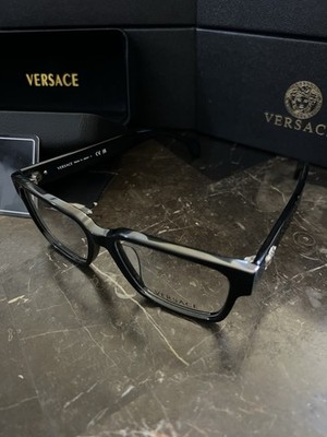 Versace VE4488 GB1 Black Square Full Rim Eyeglasses Frames 55-17 145