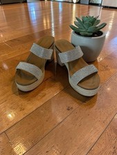 MaddenGirl Womens Emerson Platform Sandals Chunky BlockHeels Espadrille Shoes9.5