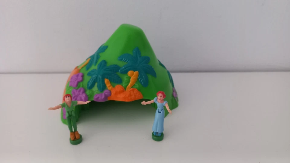 Polly Pocket 💚 Peter Pan 🌱 mit Figuren Disney Magic Kingdom Schloss Hook Cove - Bild 3 von 4