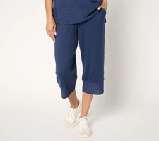 CB2714 Cuddl Duds Flexwear with Eyelet Cropped Pant Size XS