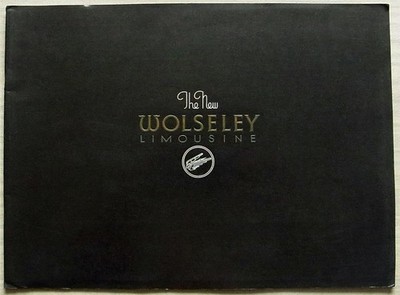 WOLSELEY LIMOUSINE Car Sales Brochure Apr 1938