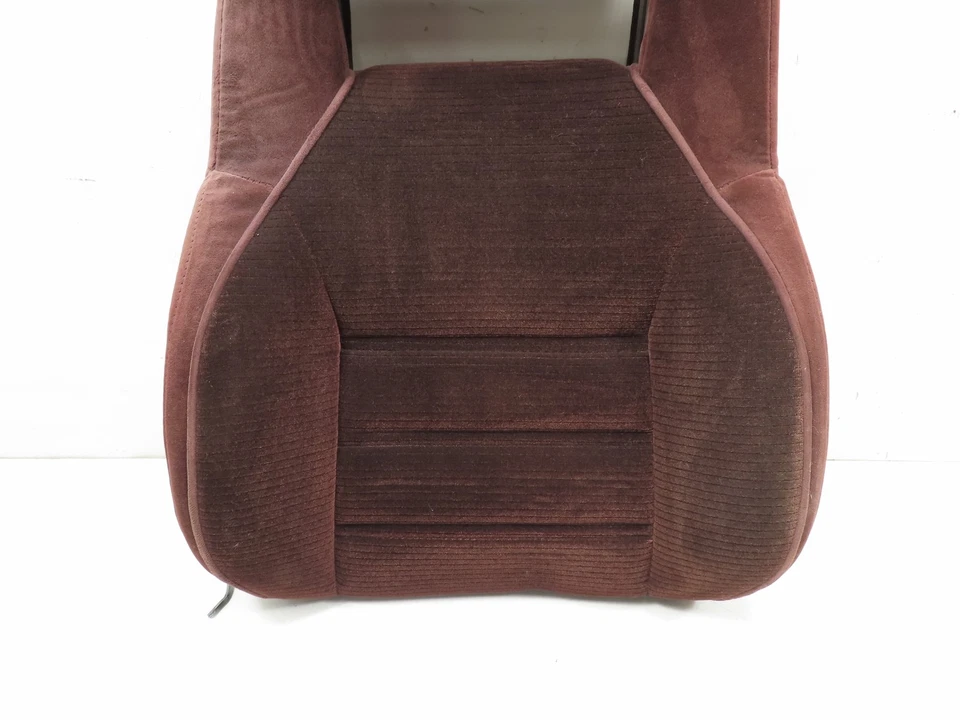 Cojín de asiento 87 Toyota Supra MK3 #1303, respaldo derecho granate tela Foto 3 de 4