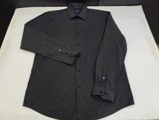 Ben Sherman Mens Long Sleeve Button Up Slim Fit Shirt Black Large 7175