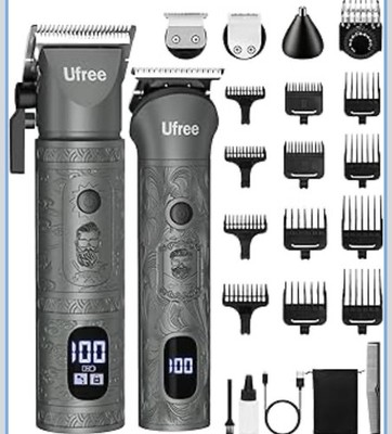 Ufree Hair Clippers for Men Professional with Beard Trimmer, Barber Clippers ...