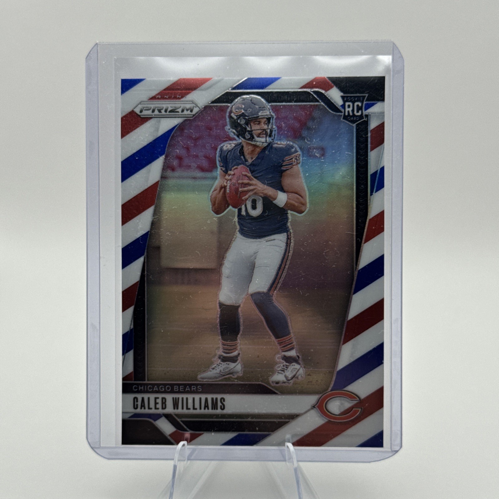 2024 Prizm Red White Blue Caleb Williams Rookie Card #301