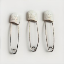 Set of 3 Vintage Diaper Pins