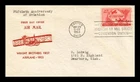 US COVER AVIATION 50TH ANNIVERSARY AIR MAIL FDC SCOTT C47 THERMOGRAPHED CACHET