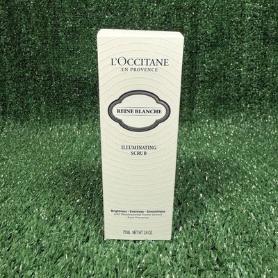 L OCCITANE EN PROVENCE Reine Blanche Illuminating Facial Scrub 75ml 2.6 Oz New